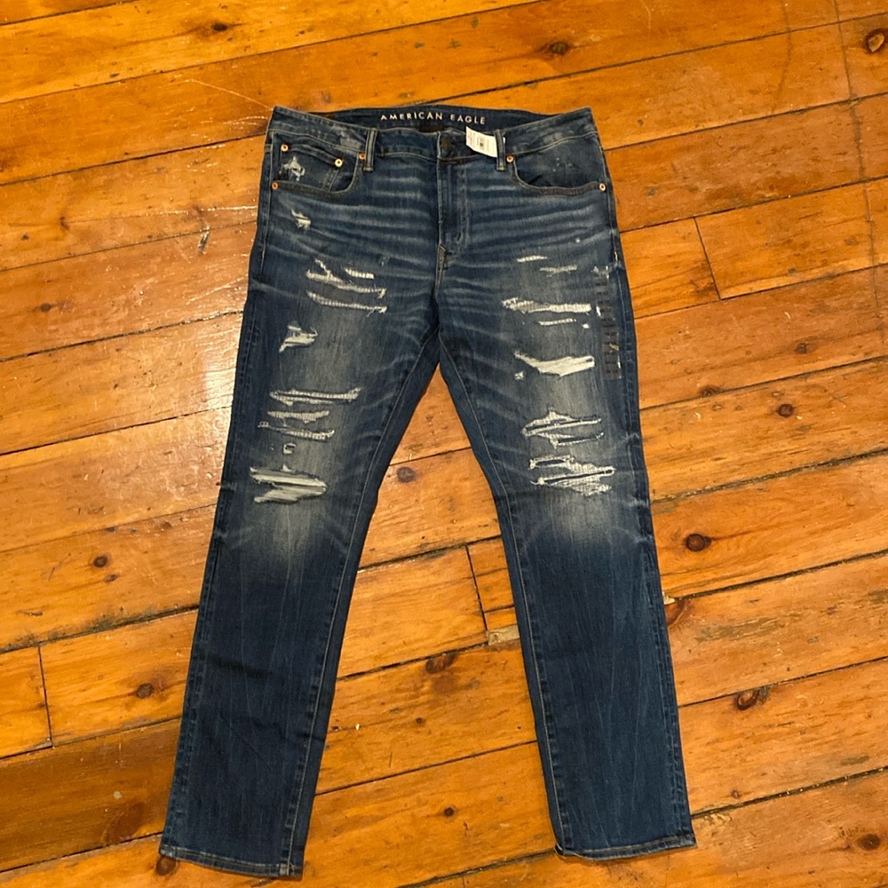 Men’s American Eagle Air Flex 360 Distressed Jeans